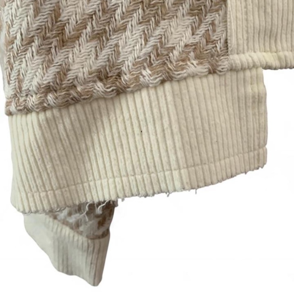 Mystree NWT Patchwork Houndstooth Shacket - Size … - image 4